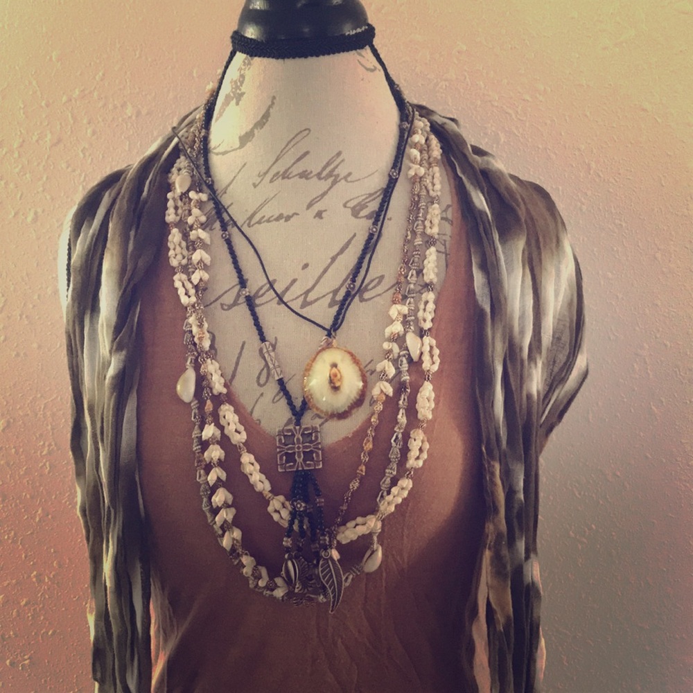 🐚Boho Hippie Shell Ocean Theme Necklaces Bundle🐚
